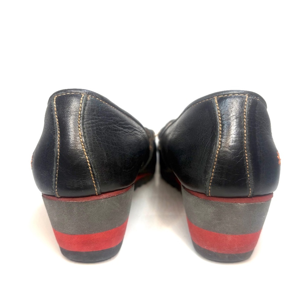 The ART Company Mary Jane Black Leather Wedges | 42 - Picture 8 of 9